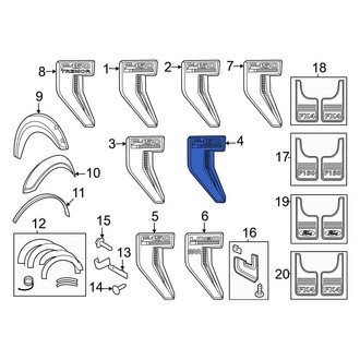 Ford OE - Front Left Fender Emblem