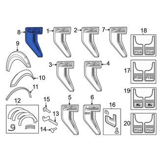 Ford OE - Front Left Fender Emblem