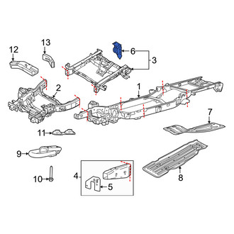 Ford OE - Rear Right Bumper Impact Bar Bracket