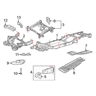 Ford OE - Frame & Components (Regular Cab), (Regular Cab)