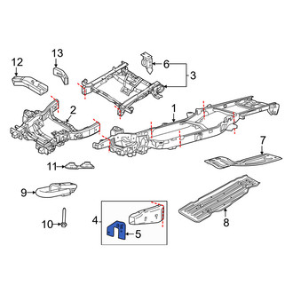 Ford OE - Front Left Bumper Impact Bar Bracket