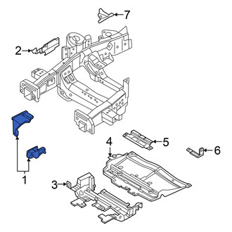 Ford OE - Front Right Radiator Support Splash Shield