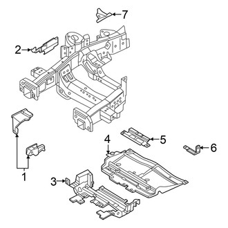 Ford OE - Frame - Splash Shields