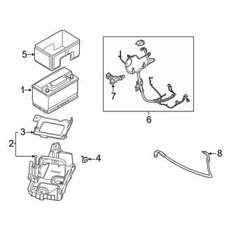 Ford OE - Electrical - Battery (Conventional, Engine Compartment)
