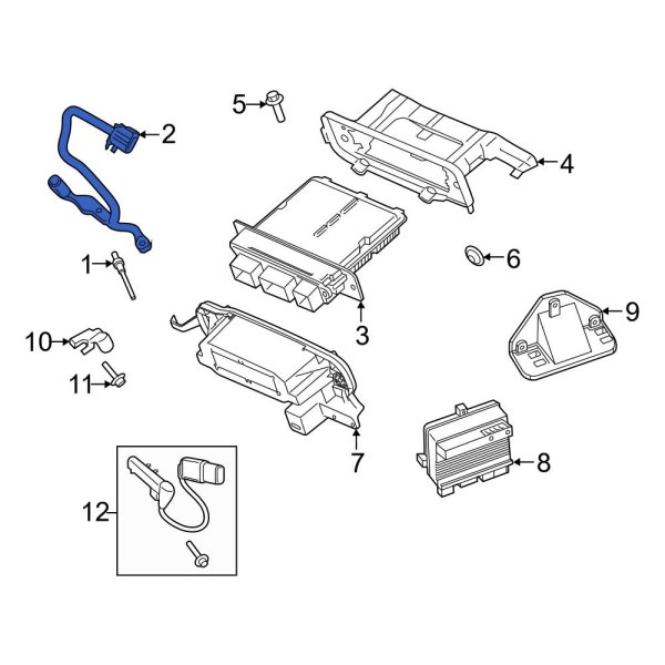 Ford OE JL3Z12B568D Right Diesel Glow Plug Connector