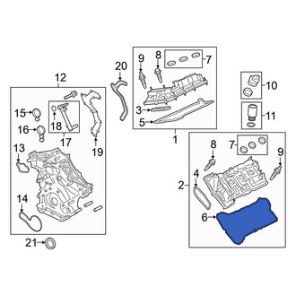 Ford OE - Left Lower Engine Valve Cover Gasket