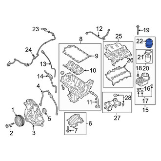 Ford OE - Engine Oil Filter Cover
