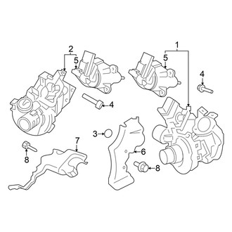 Ford OE - Engine - Turbocharger & Components (King Ranch / Lariat / Limited / Platinum / Police Responder / SSV / Tremor / XL / XLT 3.5L)