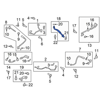 Ford OE - Right Turbocharger Oil Line