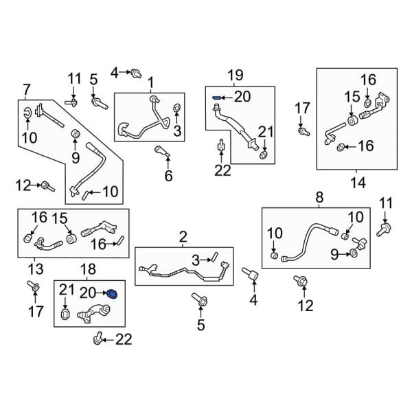 Ford OE ML3Z6N652A - Inner Turbocharger Oil Line Gasket