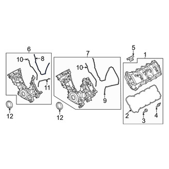 Ford OE - Center Engine Timing Cover Gasket