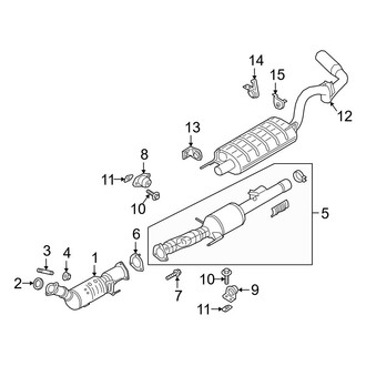 Ford OE - Exhaust System - Exhaust Components (3.0L)