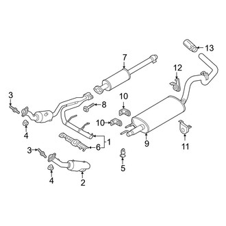 Ford OE - Exhaust System - Exhaust Components (3.3L)