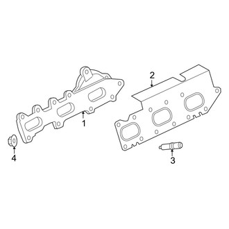 Ford OE - Exhaust System - Exhaust Manifold (King Ranch / Lariat / Limited / Platinum / Police Responder / SSV / Tremor / XL / XLT 3.5L)