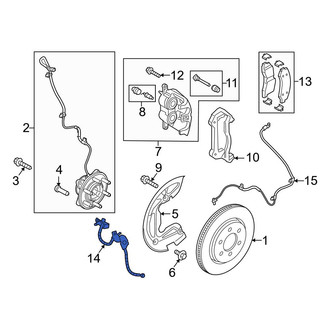 Ford OE - Front Left Brake Hydraulic Hose