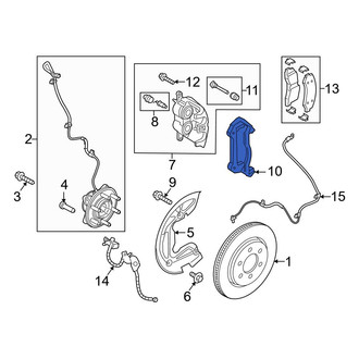 Ford OE - Front Disc Brake Caliper Bracket