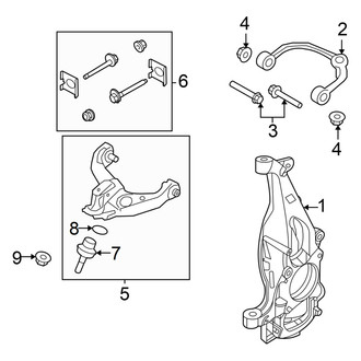 Ford OE - Front Suspension - Suspension Components (4WD)