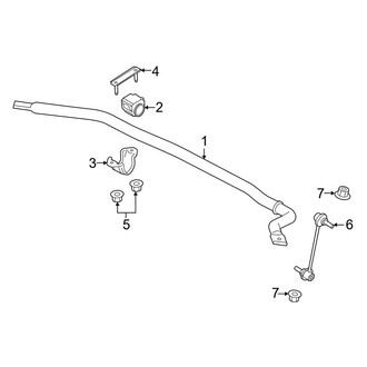 Ford OE - Front Suspension - Stabilizer Bar & Components (King Ranch / Lariat / Limited / Platinum / Police Responder / SSV / Tremor / XL / XLT 4WD)