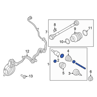 Ford OE - Front Left CV Axle Assembly