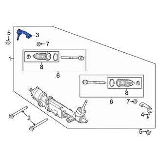 Ford OE - Left Outer Steering Tie Rod End