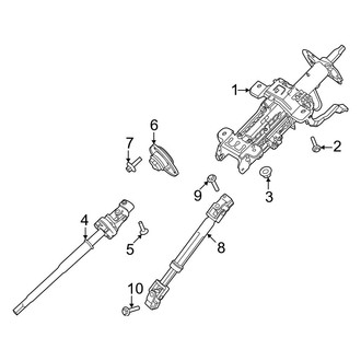 Ford OE - Steering Column Assembly (With Column Shift)