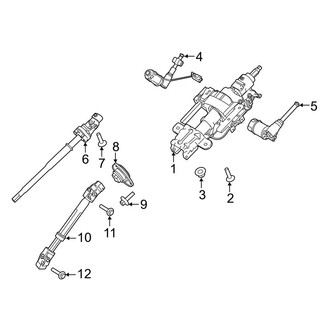 Ford OE - Steering Column Assembly (Power Tilt/Slide, With Floor Shift)