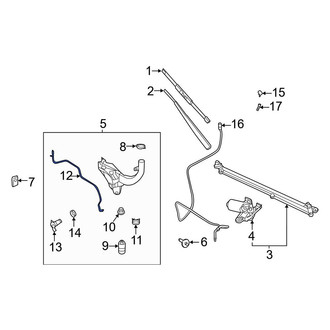 Ford OE - Front Windshield Washer Hose