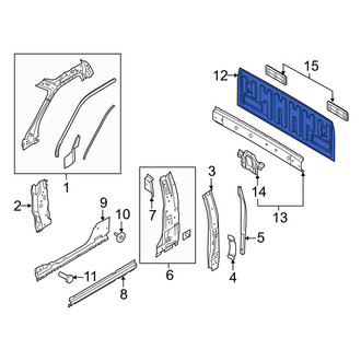 Ford OE - Rear Truck Cab Back Panel