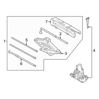 Ford OE - Cab - Jack & Components (Regular Cab), (Regular Cab)