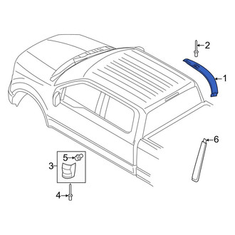 Ford OE - Left Upper Roof Molding