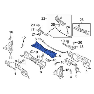 Ford OE - Cowl Grille Panel