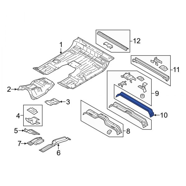 Floor Pan Crossmember