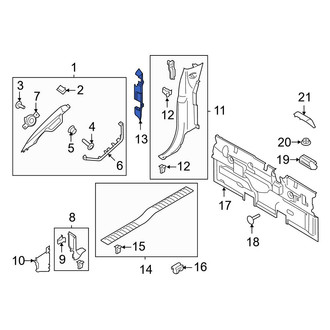 Ford OE - Left Door Hinge Cap