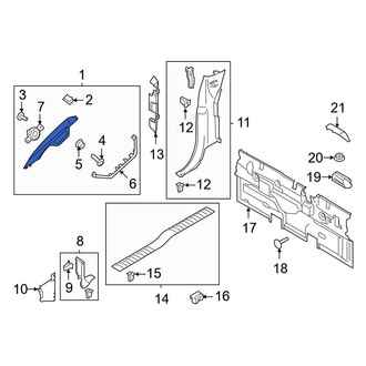 Ford OE - Right Body A-Pillar Trim Panel