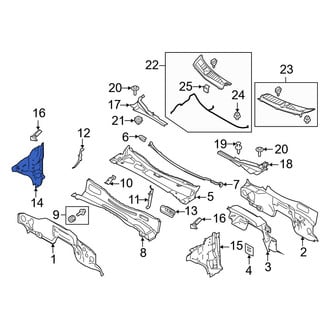 Ford OE - Front Right Cowl Side Panel