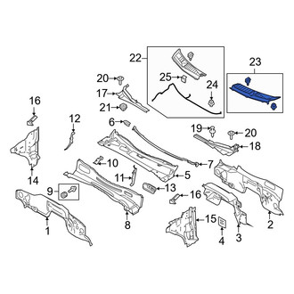 Ford OE - Front Left Cowl Cover