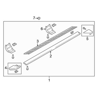 Ford OE - Cab - Running Board (Tubular Accent), (SuperCrew)
