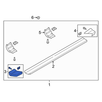Ford OE - Front Right Running Board End Cap