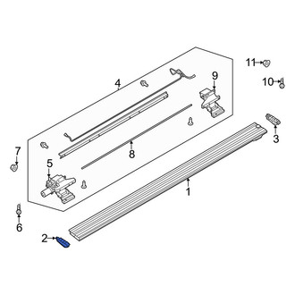 Ford OE - Front Running Board End Cap