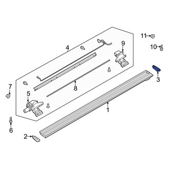 Ford OE - Rear Running Board End Cap