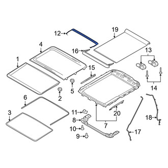 Ford OE - Sunroof Drip Rail