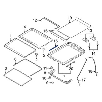 Ford OE - Sunroof Opening Trim
