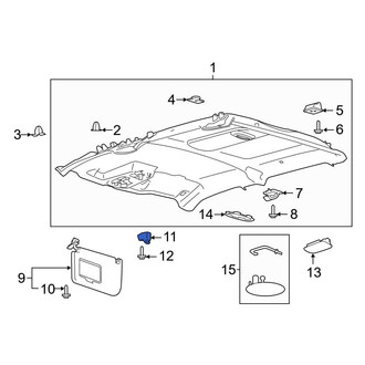 Ford OE - Left Sun Visor Holder
