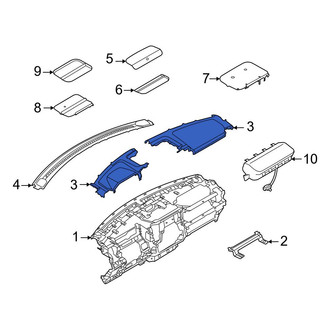 Ford OE ML3Z15044F58DB - Right Upper Instrument Panel Trim Panel