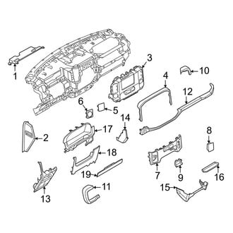 Ford OE - Instrument Panel Components (Lower, W/O Floor Console)