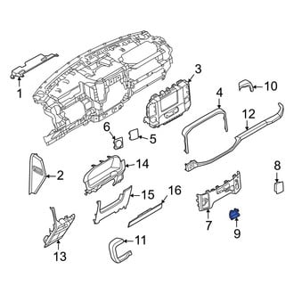 Ford OE - Instrument Panel Coin Holder