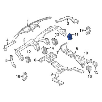 Ford OE - Front Right Outer Dashboard Air Vent
