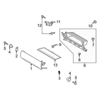 Ford OE - Front Glove Box Door Bumper