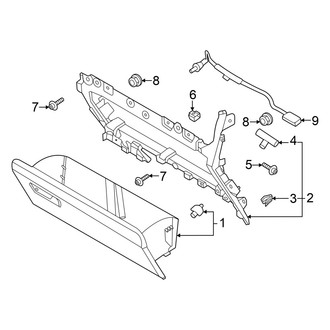 Ford OE - Instrument Panel - Glove Box (Lower)