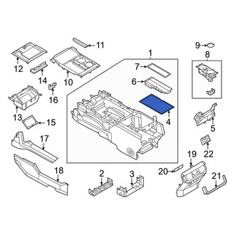 Ford OE - Rear Console Mat
